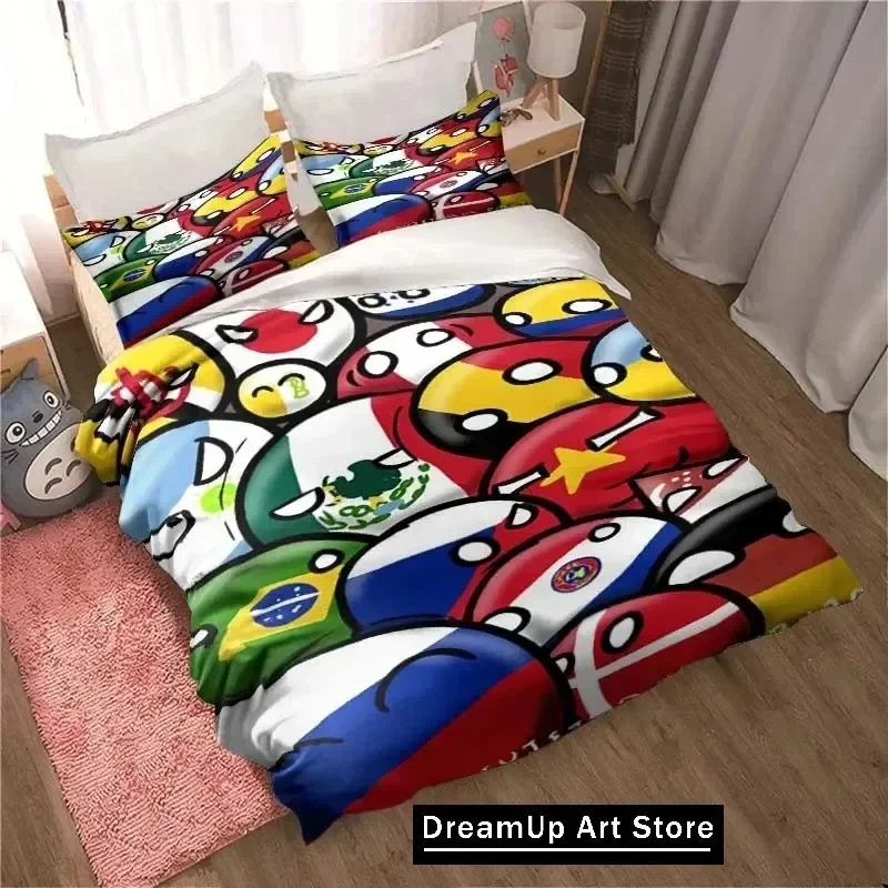 3D Print Cartoon Countryball Bedding Set Cute Quilt Cover Bed Cover With Pillowcase Twin Single Queen King Size Boys Adult Home
3D Print Cartoon Countryball Bedding Set Cute Quilt Cover Bed Cover With Pillowcase Twin Single Queen King Size Boys Adult Home