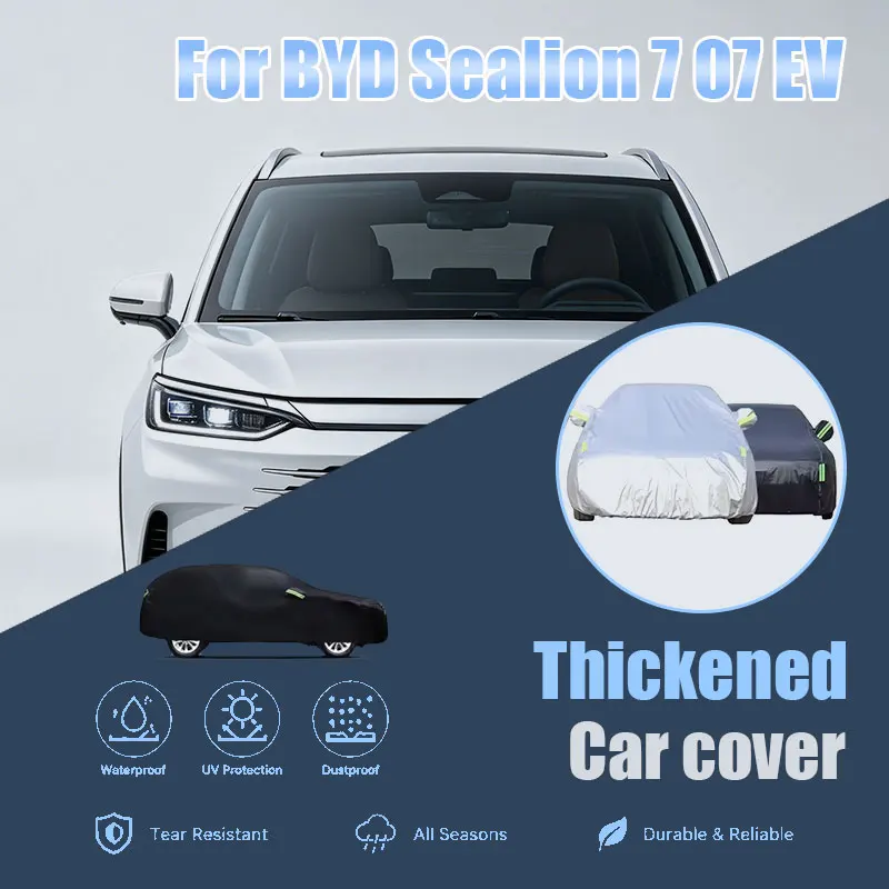 For BYD Sealion 7 07 EV Full Car Cover Reflective Strips Waterproof Snowproof Dustproof UV Protection Outdoor Auto Parts
For BYD Sealion 7 07 EV Full Car Cover Reflective Strips Waterproof Snowproof Dustproof UV Protection Outdoor Auto Parts