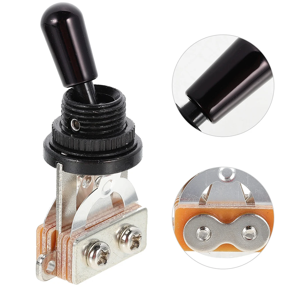 2 Pcs Electric Guitar Head Shaking Switch 3 Way Replacement Rock and Roll 3-Way Toggle Metal Black
2 Pcs Electric Guitar Head Shaking Switch 3 Way Replacement Rock and Roll 3-Way Toggle Metal Black