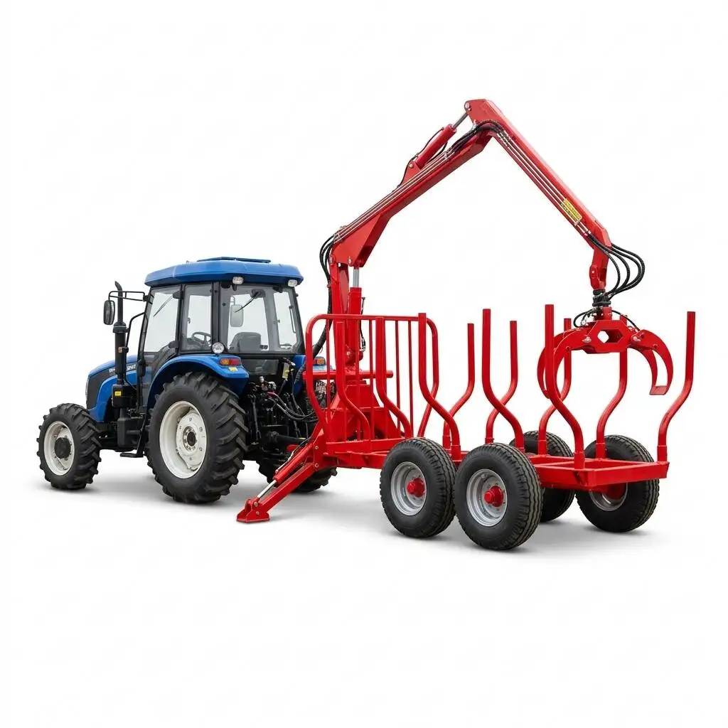 Heavy-Duty ATV Log Trailer 1.5T with 360° Rotating Grapple, Hydraulic Crane & Remote Winch CE Certified
Heavy-Duty ATV Log Trailer 1.5T with 360° Rotating Grapple, Hydraulic Crane & Remote Winch CE Certified