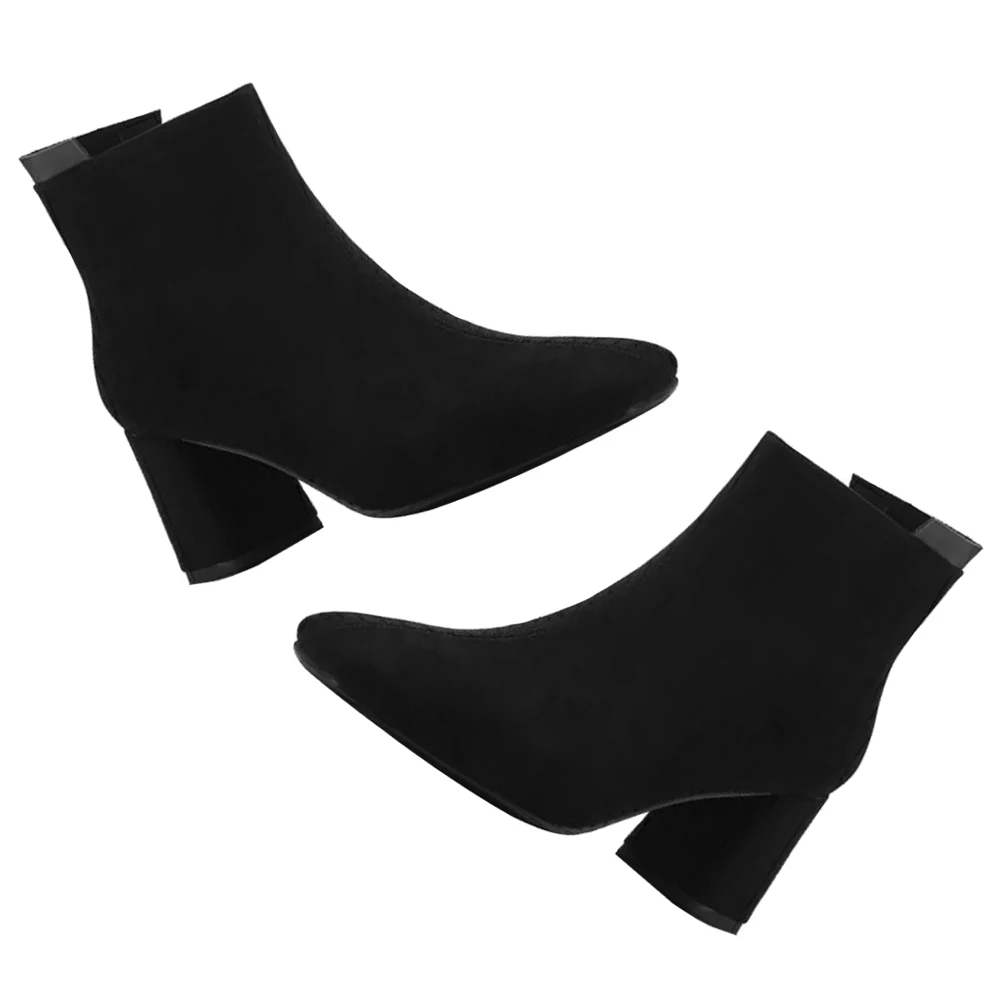 Boots Short Square-Toed Boots Ankle Square Toe Chunky Heels Rubber Sole Fashion Booties Fall Winter Women Shoes
Boots Short Square-Toed Boots Ankle Square Toe Chunky Heels Rubber Sole Fashion Booties Fall Winter Women Shoes