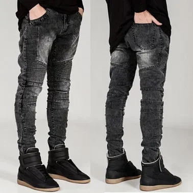 Men Washed Distressed Jeans Pencil Pants Mid Waist Denims Vintage Pockets Button Zipper Fly Streetwear Ankle Length Trousers
Men Washed Distressed Jeans Pencil Pants Mid Waist Denims Vintage Pockets Button Zipper Fly Streetwear Ankle Length Trousers