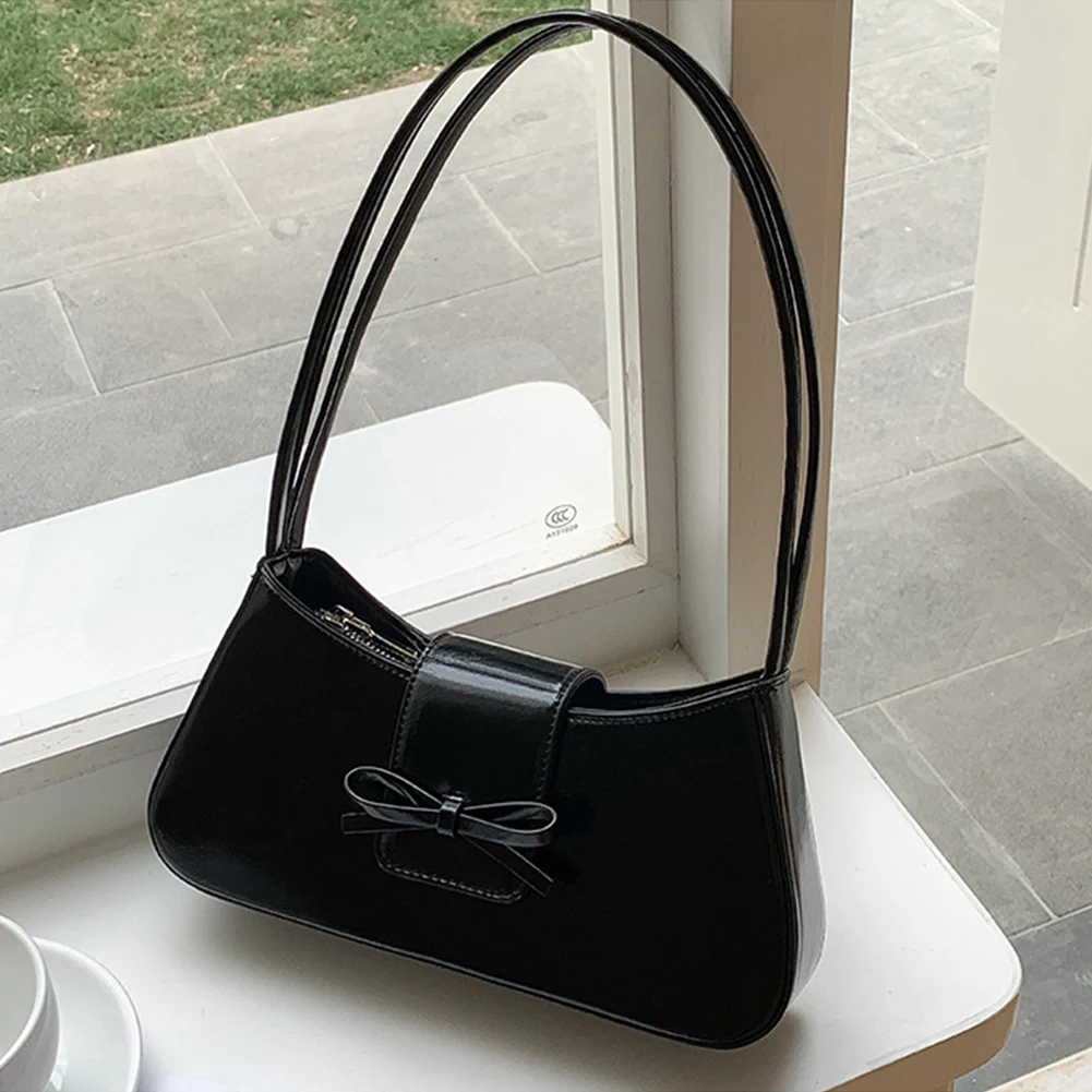 Sweet Bow Y2K Purse PU Leather Fashion Handbag with Zipper Closure Clutch Purse Retro Trendy Underarm Bag for Women and Girls
Sweet Bow Y2K Purse PU Leather Fashion Handbag with Zipper Closure Clutch Purse Retro Trendy Underarm Bag for Women and Girls