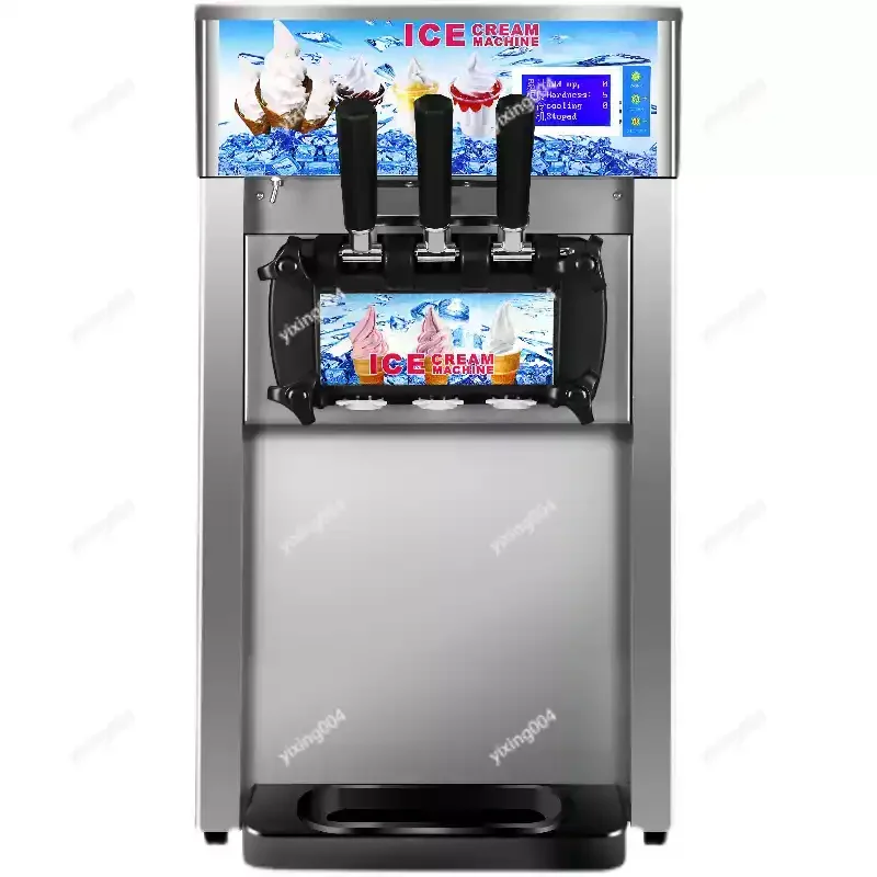Stainless Steel 3 Nozzles Soft Ice Cream Machine Automatic Countertop Maker for Commercial Use
Stainless Steel 3 Nozzles Soft Ice Cream Machine Automatic Countertop Maker for Commercial Use