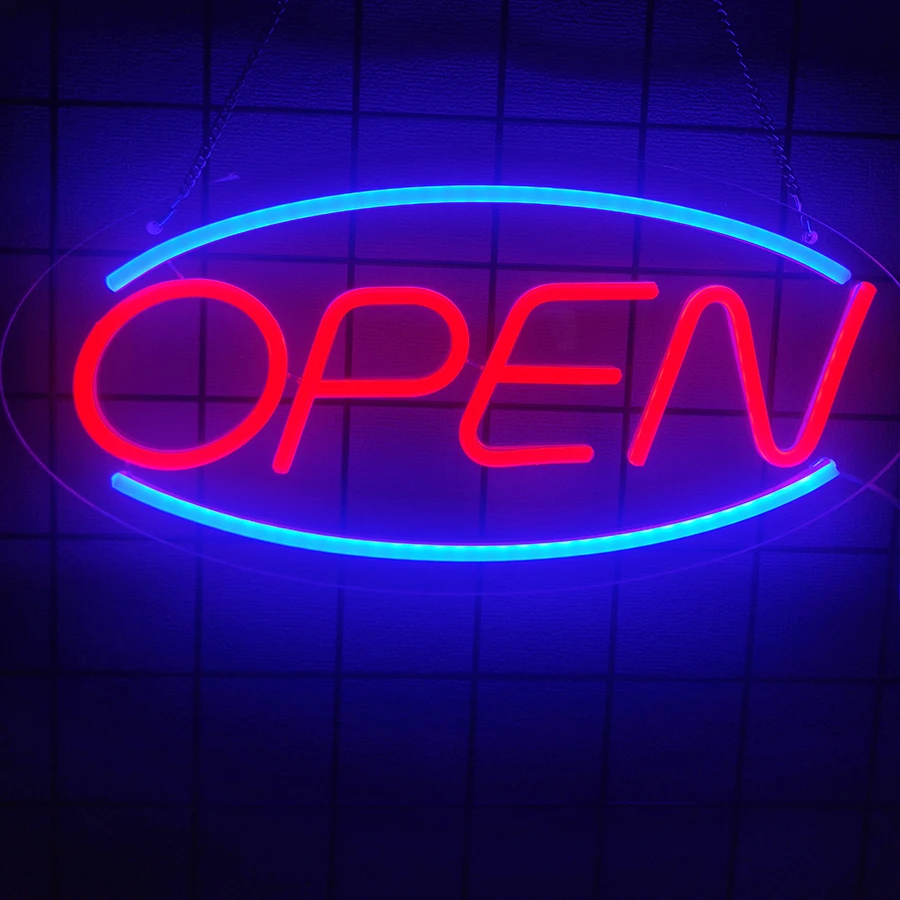 Open Led Neon Sign, Used For Business Lights In Front Of Shops, Usb Powered, Decor Of Bars, Flower Shops, Cafes And Salons.
Open Led Neon Sign, Used For Business Lights In Front Of Shops, Usb Powered, Decor Of Bars, Flower Shops, Cafes And Salons.