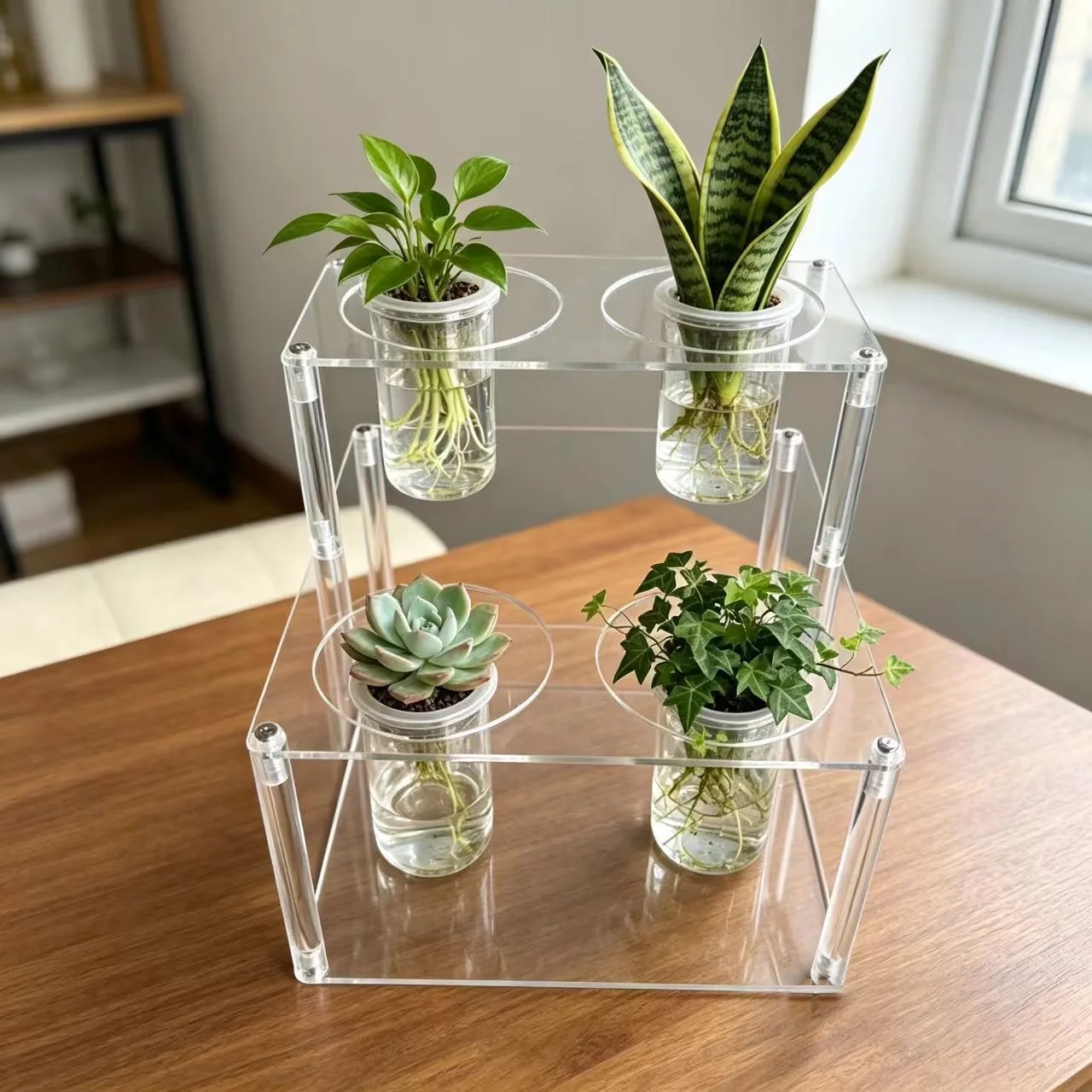 Office Succulent Potted Plant Display Rack, Transparent Acrylic Stepped Storage Rack, Desktop Countertop Storage Rack
Office Succulent Potted Plant Display Rack, Transparent Acrylic Stepped Storage Rack, Desktop Countertop Storage Rack