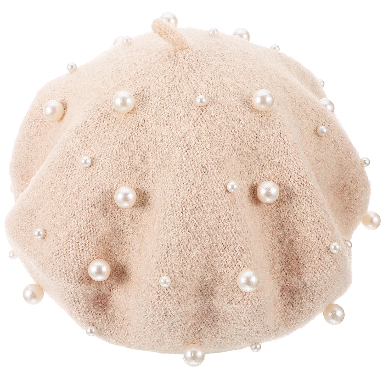 Women'S Pearl Beret Beige Autumn Winter Knit Hat Foldable Warm Beanie For Outdoor Skiing Shopping Gift Heavy Work
Women'S Pearl Beret Beige Autumn Winter Knit Hat Foldable Warm Beanie For Outdoor Skiing Shopping Gift Heavy Work