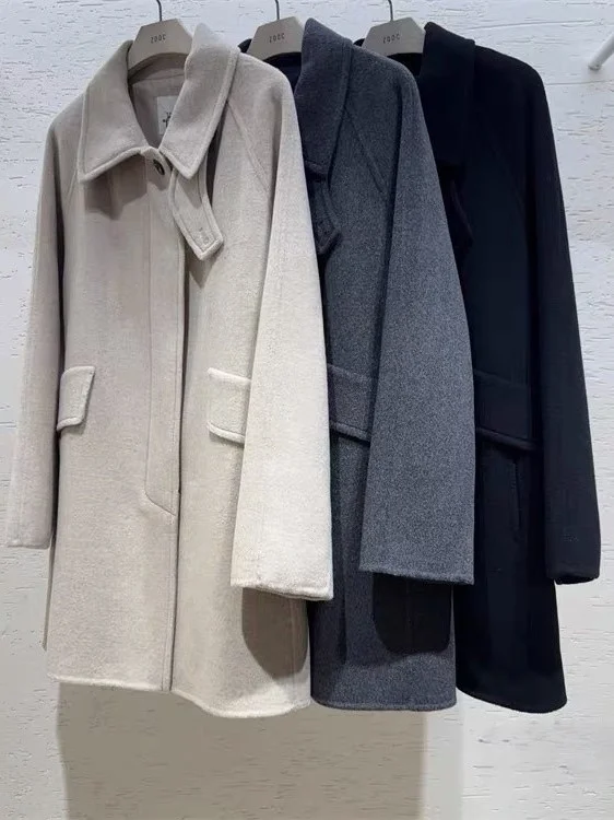 Свободное двустороннее шерстяное пальто ручной работы с вставками на плечах, модное зимнее пальто малого размера для женщин
Свободное двустороннее шерстяное пальто ручной работы с вставками на плечах, модное зимнее пальто малого размера для женщин