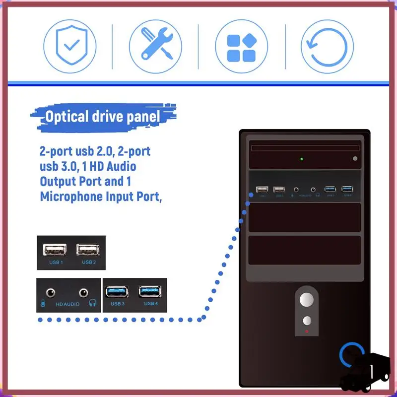 Efficient 5.25 Inch Desktop Pc Case Internal Front Panel Usb Hub 2 Ports Usb 3.0 And 2 Ports Usb 2.0 With Hd Audio Port 20 Pin C
Efficient 5.25 Inch Desktop Pc Case Internal Front Panel Usb Hub 2 Ports Usb 3.0 And 2 Ports Usb 2.0 With Hd Audio Port 20 Pin C
