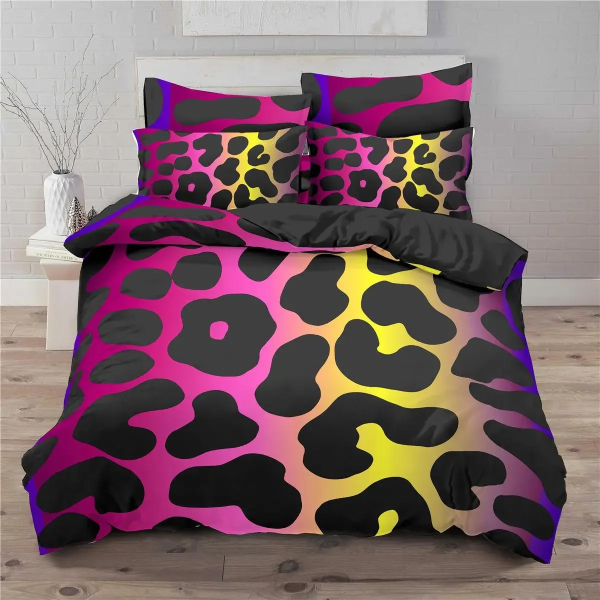 Leopard Print Duvet Cover Set King Size Africa Animal Bedding Set For Girls Boys Children Teen Colorful Leopard Twin Quilt Cover
Leopard Print Duvet Cover Set King Size Africa Animal Bedding Set For Girls Boys Children Teen Colorful Leopard Twin Quilt Cover