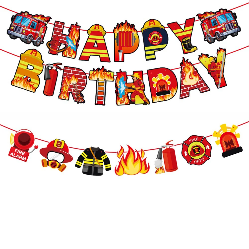 Fireman Sam Birthday Banner Decorations Firefighter Theme Party Supplies Fire Truck Fire Department Party Garland for Kids Decor
Fireman Sam Birthday Banner Decorations Firefighter Theme Party Supplies Fire Truck Fire Department Party Garland for Kids Decor