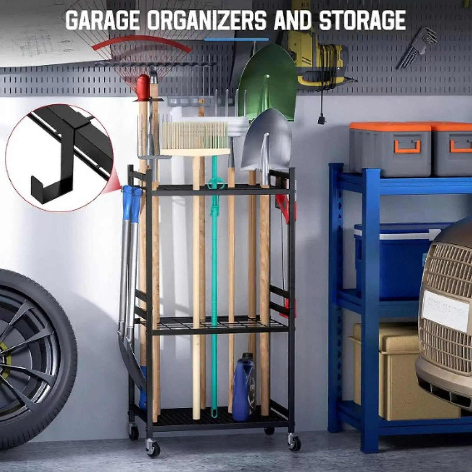 Garden Tool Organizer Organization Easy to Install Yard Tool Stand Holder Hanger Garden Utility Stand Rack for Shed Home Outside
Garden Tool Organizer Organization Easy to Install Yard Tool Stand Holder Hanger Garden Utility Stand Rack for Shed Home Outside