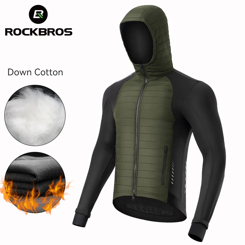 ROCKBROS Winter Down Cotton Bike Jackets Men Thermal Fleece Warm Bicycle Hooded Coat Jerseys MTB Road Sports Cycling Top Jackets
ROCKBROS Winter Down Cotton Bike Jackets Men Thermal Fleece Warm Bicycle Hooded Coat Jerseys MTB Road Sports Cycling Top Jackets