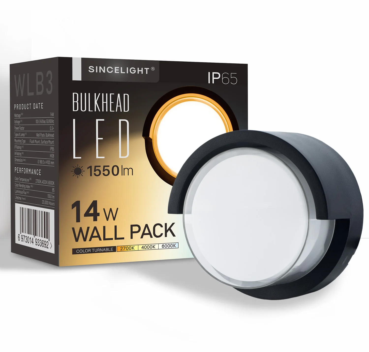 14W LED Wall Light Fixture, IP65 Waterproof Wall Pack for Outdoors, Hardwired Modern Circular Wall Sconces, Warm to Cool White
14W LED Wall Light Fixture, IP65 Waterproof Wall Pack for Outdoors, Hardwired Modern Circular Wall Sconces, Warm to Cool White