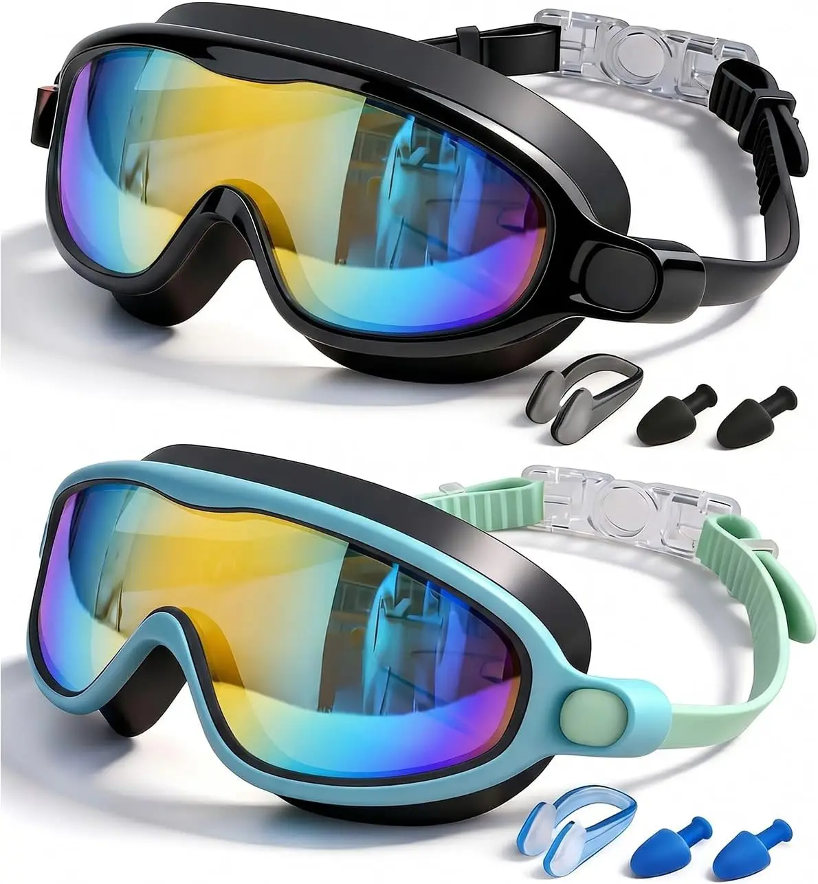 Kids Swimming Goggles 2 Pack, Anti Fog&UV Swim Goggles for Boys Girls, No Leak Pool Beach Essentials for kid 3-14
Kids Swimming Goggles 2 Pack, Anti Fog&UV Swim Goggles for Boys Girls, No Leak Pool Beach Essentials for kid 3-14