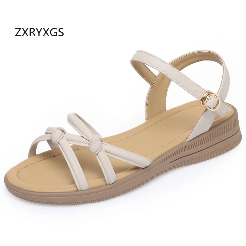 ZXRYXGS 2026 New Summer Genuine Leather Sandals Comfortable Soft Sole Women's Shoes Flat Sandals Big Size Fashion Casual Sandals
ZXRYXGS 2026 New Summer Genuine Leather Sandals Comfortable Soft Sole Women's Shoes Flat Sandals Big Size Fashion Casual Sandals