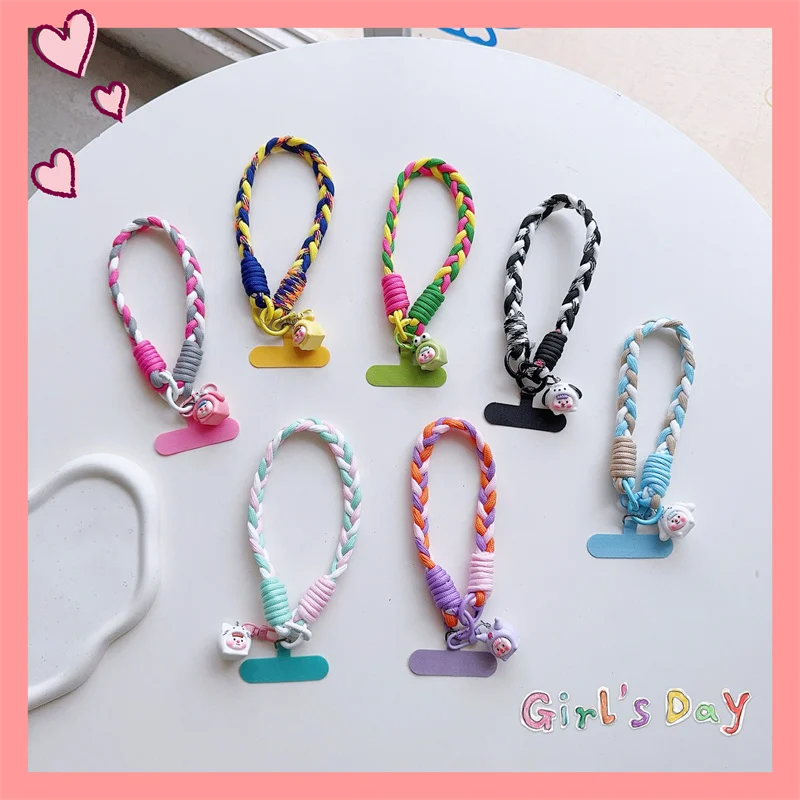 Cute Mobile Phone Lanyard Hanging Decoration Can Be Carried Twist Rope Anti-loss Pendant Fashion Strong Wrist Short Straps Band
Cute Mobile Phone Lanyard Hanging Decoration Can Be Carried Twist Rope Anti-loss Pendant Fashion Strong Wrist Short Straps Band