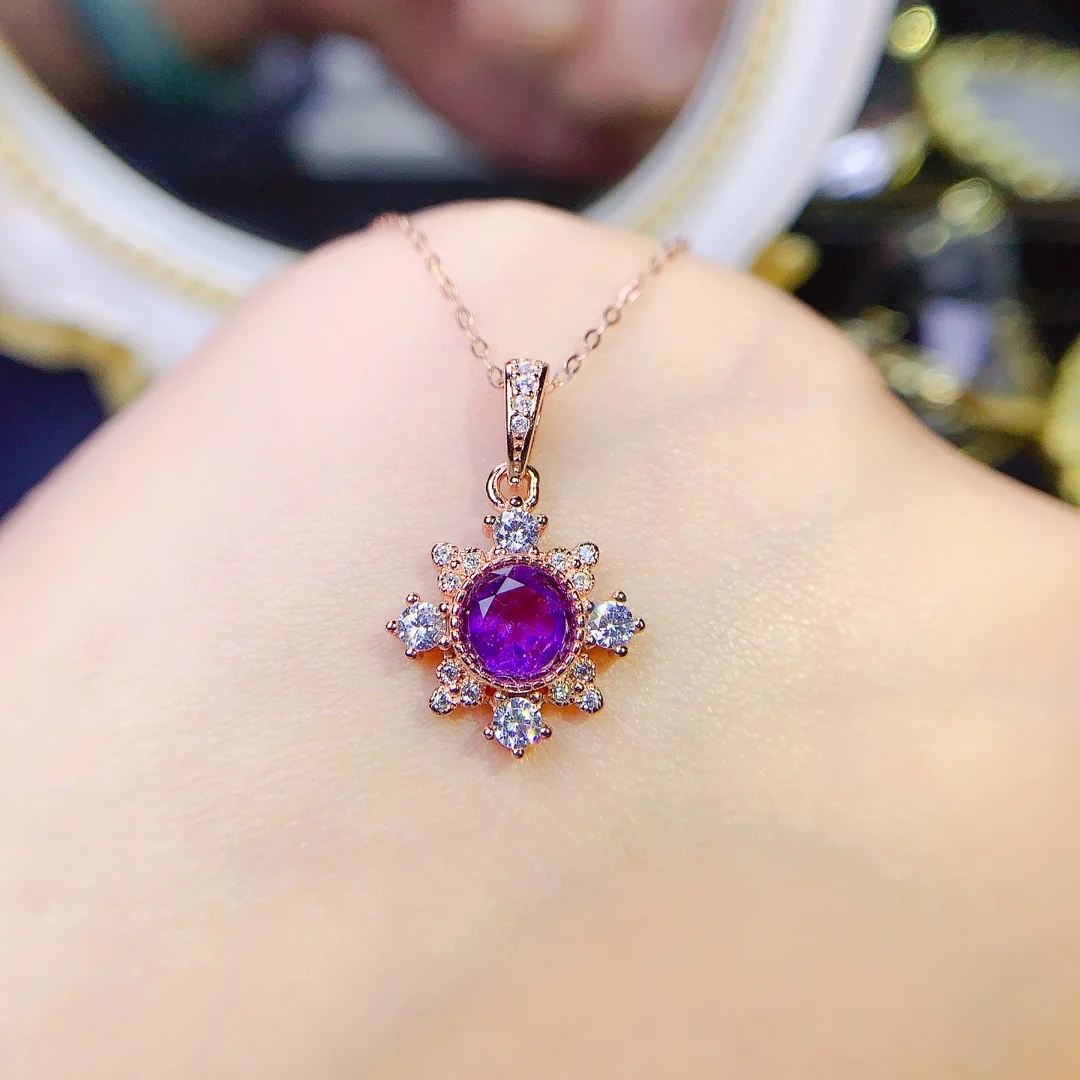 Amethyst Pendant 925 Sterling Silver Jewelry Beautiful Pink Purple Women's Luxury Necklace Jewelry Certified Christmas Boutique
Amethyst Pendant 925 Sterling Silver Jewelry Beautiful Pink Purple Women's Luxury Necklace Jewelry Certified Christmas Boutique