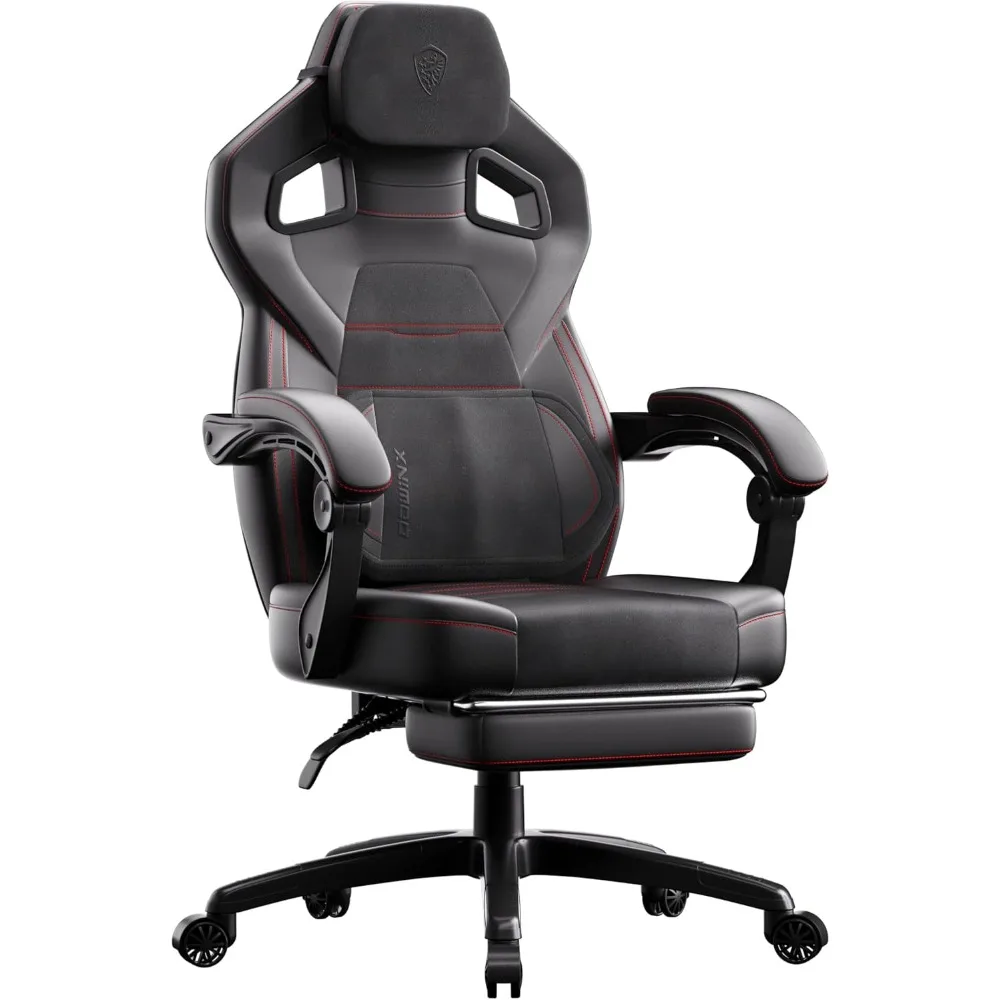 PU Leather Gaming Chair with Footrest, Big and Tall Ergonomic Computer Chair with Lumbar Support, Wide Back Gamer Chair
PU Leather Gaming Chair with Footrest, Big and Tall Ergonomic Computer Chair with Lumbar Support, Wide Back Gamer Chair