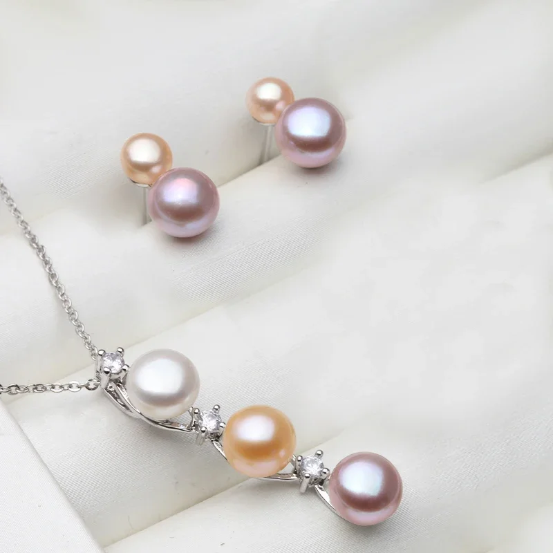 Freshwater Set with Pearl Earrings and Necklace Woman,Multi Color Pearls Jewellery
Freshwater Set with Pearl Earrings and Necklace Woman,Multi Color Pearls Jewellery