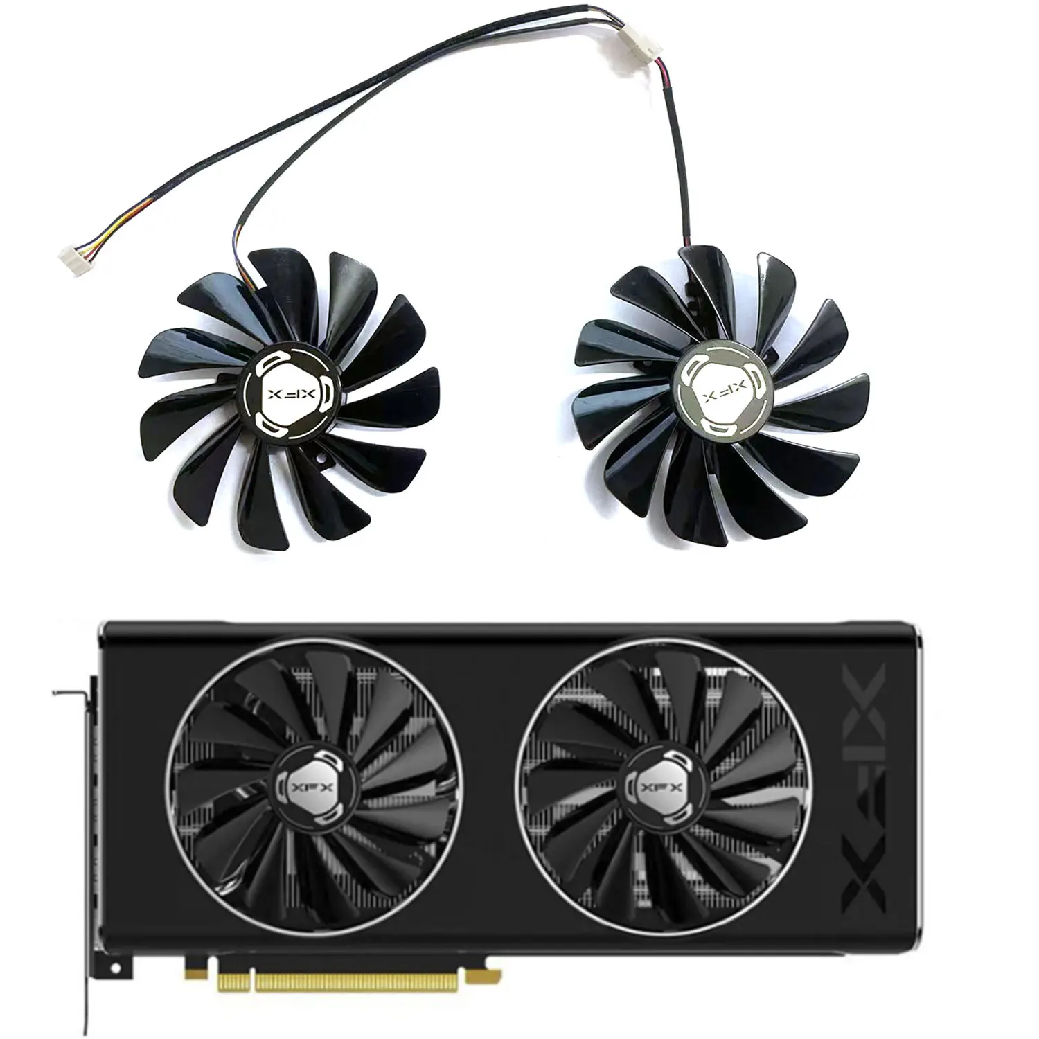 New RX 5700 XT GPU Fan 4PIN 95MM CF1010U12S FDC10U12S9-C for XFX RX 5700 XT, RX 5700 Graphics Card Cooling Fan
New RX 5700 XT GPU Fan 4PIN 95MM CF1010U12S FDC10U12S9-C for XFX RX 5700 XT, RX 5700 Graphics Card Cooling Fan