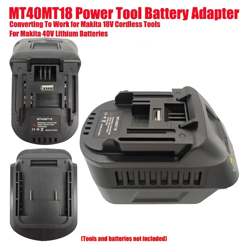 Converting To Work for Makita 18V Cordless Tools MT40MT18 Power Tool Battery Adapter Converter for Makita 40V Lithium Batteries
Converting To Work for Makita 18V Cordless Tools MT40MT18 Power Tool Battery Adapter Converter for Makita 40V Lithium Batteries