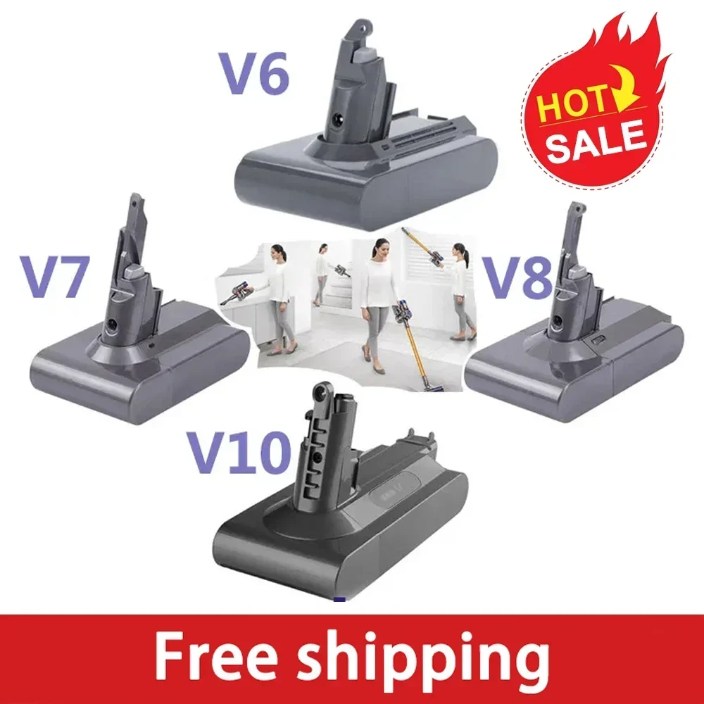 NEW 6.0Ah/8.0Ah Replacement battery for Dyson V6 V7 V8 V10 Series SV12 DC62 SV11 sv10 Handheld Vacuum Cleaner Spare Batterie
NEW 6.0Ah/8.0Ah Replacement battery for Dyson V6 V7 V8 V10 Series SV12 DC62 SV11 sv10 Handheld Vacuum Cleaner Spare Batterie