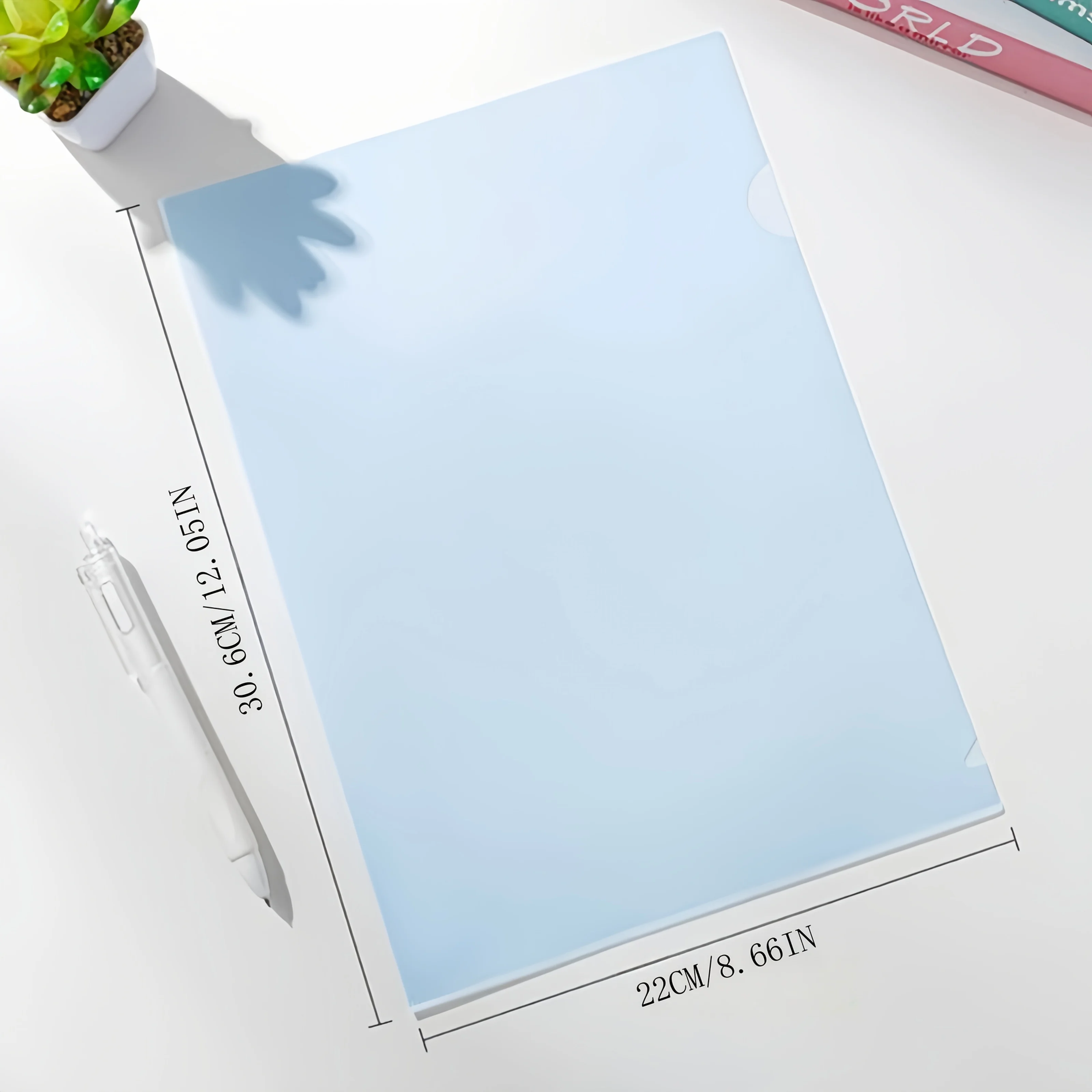 8pcs Transparent File Sleeves with L-shaped Design Openings, Single-page Folders, Contract and Ticket Storage, Record , A4 Size
8pcs Transparent File Sleeves with L-shaped Design Openings, Single-page Folders, Contract and Ticket Storage, Record , A4 Size