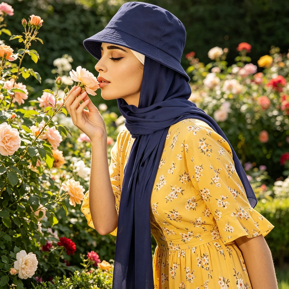Summer Sun Protection Hijab Cap 2-in-1 Bucket Hat with Scarf Instant Muslim Headwear for Women Outdoor Head Wrap Shawls Scarves
Summer Sun Protection Hijab Cap 2-in-1 Bucket Hat with Scarf Instant Muslim Headwear for Women Outdoor Head Wrap Shawls Scarves