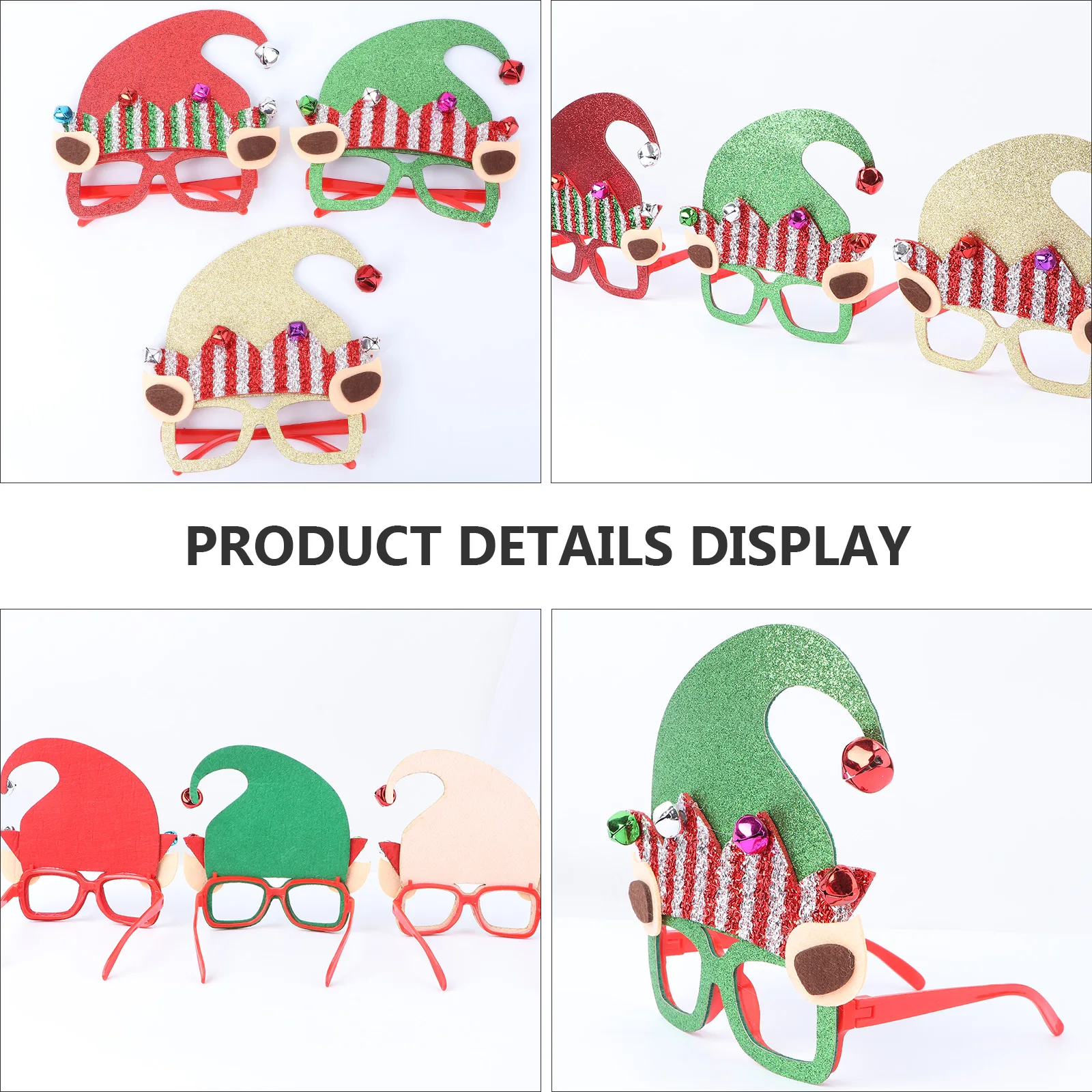 3 Pcs Cool Christmas Glasses Decorations Plastic Frame Lovely Eyeglasses
3 Pcs Cool Christmas Glasses Decorations Plastic Frame Lovely Eyeglasses