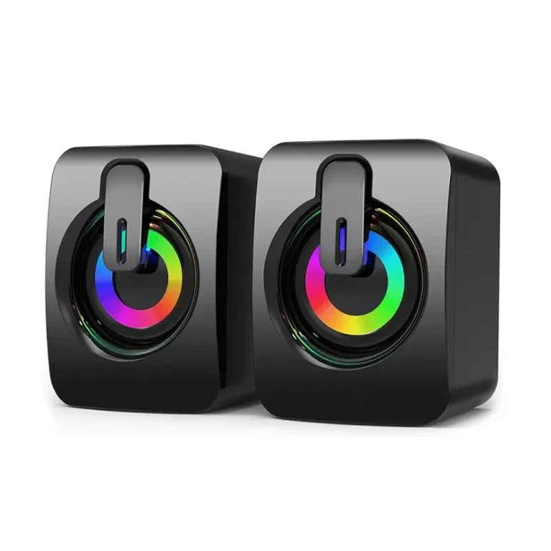 1Pcs For Desktop Wholesale SubwooferComputer Speakers PC Sound Box HIFI Stereo Microphone USB Wired Caixa De Som with LED Light
1Pcs For Desktop Wholesale SubwooferComputer Speakers PC Sound Box HIFI Stereo Microphone USB Wired Caixa De Som with LED Light