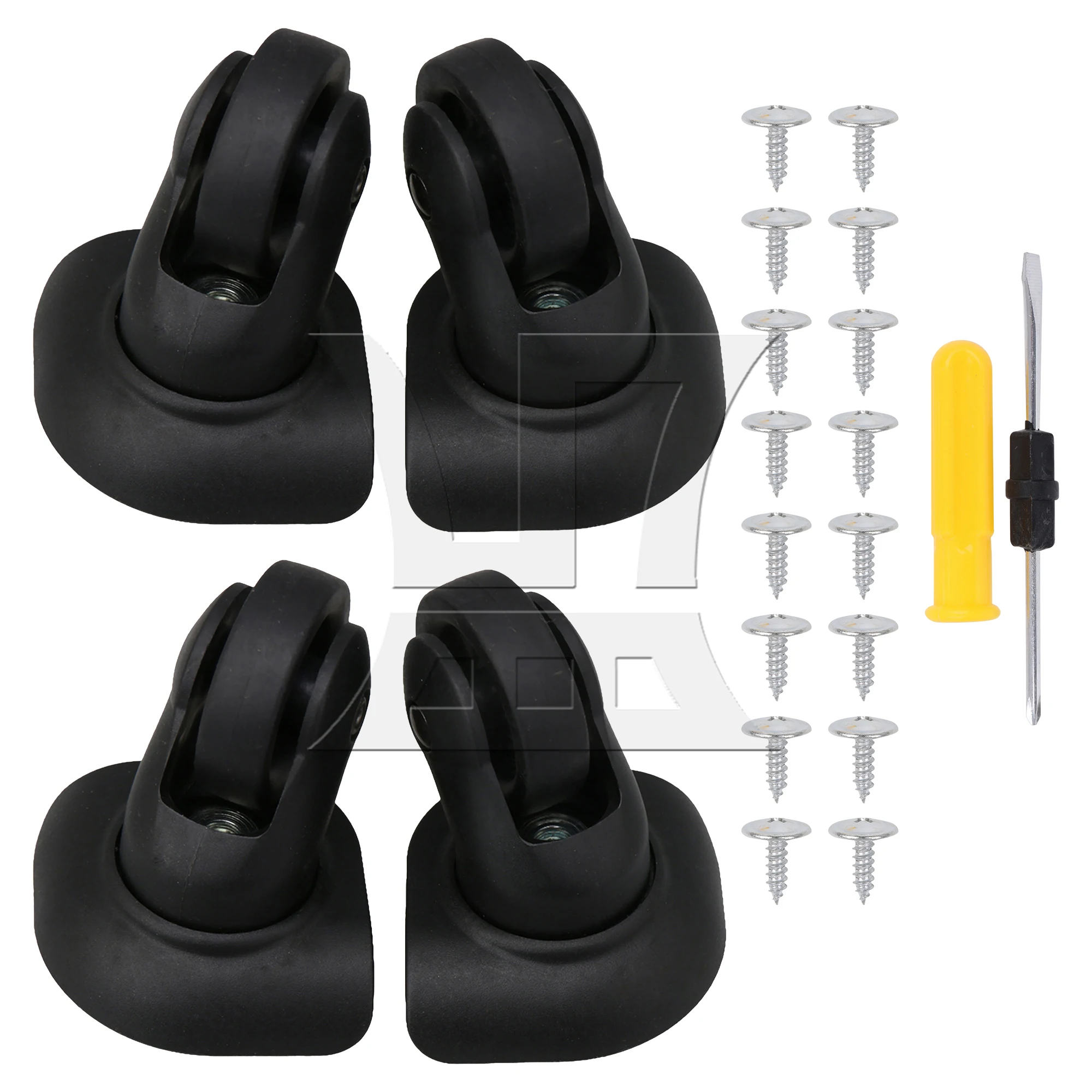BQLZR 4Pcs Left Right Black W293 Luggage Wheels Replacement Kits with Screw for DIY Suitcase Repair
BQLZR 4Pcs Left Right Black W293 Luggage Wheels Replacement Kits with Screw for DIY Suitcase Repair