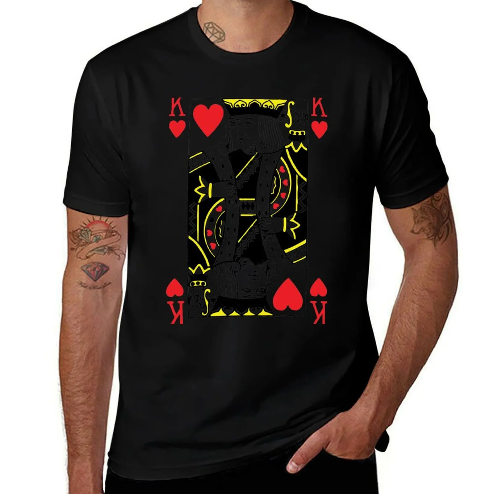 King of Hearts Playing Card T-Shirt basketball graphic tees sports fans Personalized t-shirt mens funny t shirts
King of Hearts Playing Card T-Shirt basketball graphic tees sports fans Personalized t-shirt mens funny t shirts