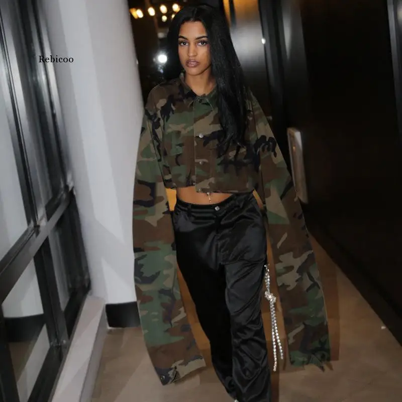 Camouflage Denim Jacket Women Fashion Lapel Extra-Long Sleeve Single Breasted Crop Tops Fall 2022 Casual Coat Streetwear
Camouflage Denim Jacket Women Fashion Lapel Extra-Long Sleeve Single Breasted Crop Tops Fall 2022 Casual Coat Streetwear