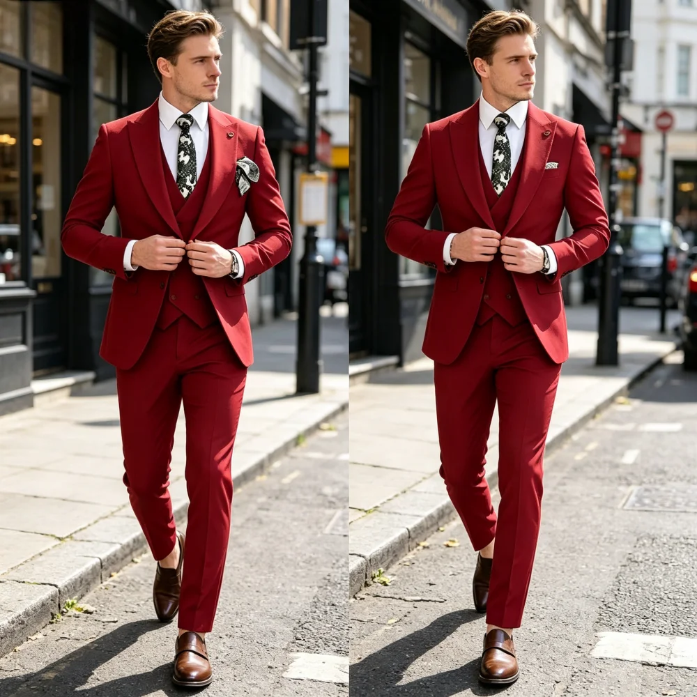 Зеленый мужской костюм-тройка Slim Fit с пиджаком на одной пуговице, острыми лацканами, брюками и галстуком для свадьбы
Зеленый мужской костюм-тройка Slim Fit с пиджаком на одной пуговице, острыми лацканами, брюками и галстуком для свадьбы