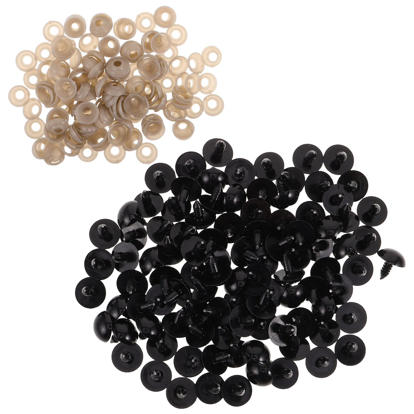 150Pcs Black Plastic Eyes Safety Craft Eyes for Crochet Animals Stuffed Projects with Washers Plastic Safety Noses
150Pcs Black Plastic Eyes Safety Craft Eyes for Crochet Animals Stuffed Projects with Washers Plastic Safety Noses