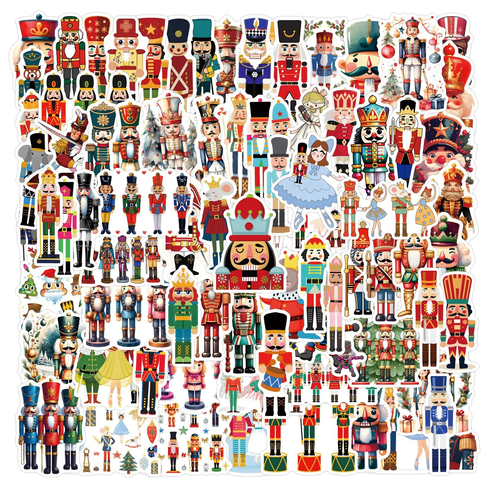 110Pcs Nutcracker Stickers DIY Stickers Scrapbooking Phone Luggage Skateboard Waterproof Decals
110Pcs Nutcracker Stickers DIY Stickers Scrapbooking Phone Luggage Skateboard Waterproof Decals