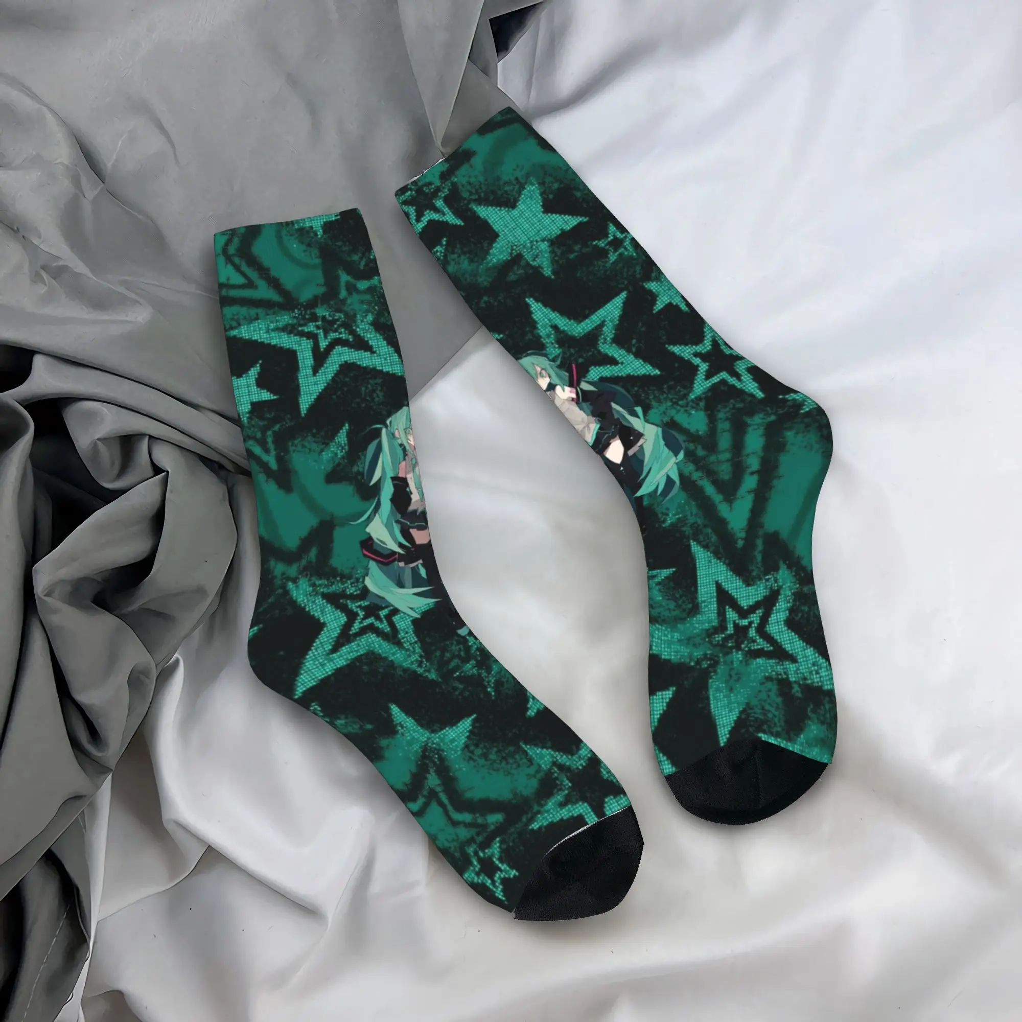 Custom Fashion Printed Hatsuned Mikues Cartoon Socks for Men Women Stretch Summer Autumn Winter Voice Anime Crew Socks
Custom Fashion Printed Hatsuned Mikues Cartoon Socks for Men Women Stretch Summer Autumn Winter Voice Anime Crew Socks
