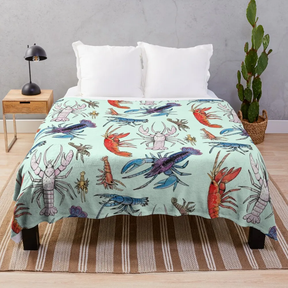 Colorful Aquatic Crayfish Species in Watercolor Throw Blanket Furrys Soft Beds Blankets
Colorful Aquatic Crayfish Species in Watercolor Throw Blanket Furrys Soft Beds Blankets