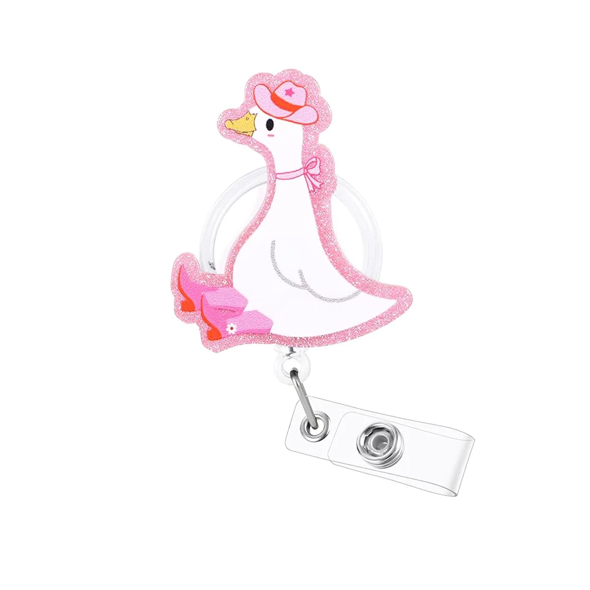Halloween Cute Strawberry Badge Holder Creative Bow Goose Shape Badge Reel Clip Easy To Pull Name Tag Ink Goose Clamp Buckle
Halloween Cute Strawberry Badge Holder Creative Bow Goose Shape Badge Reel Clip Easy To Pull Name Tag Ink Goose Clamp Buckle
