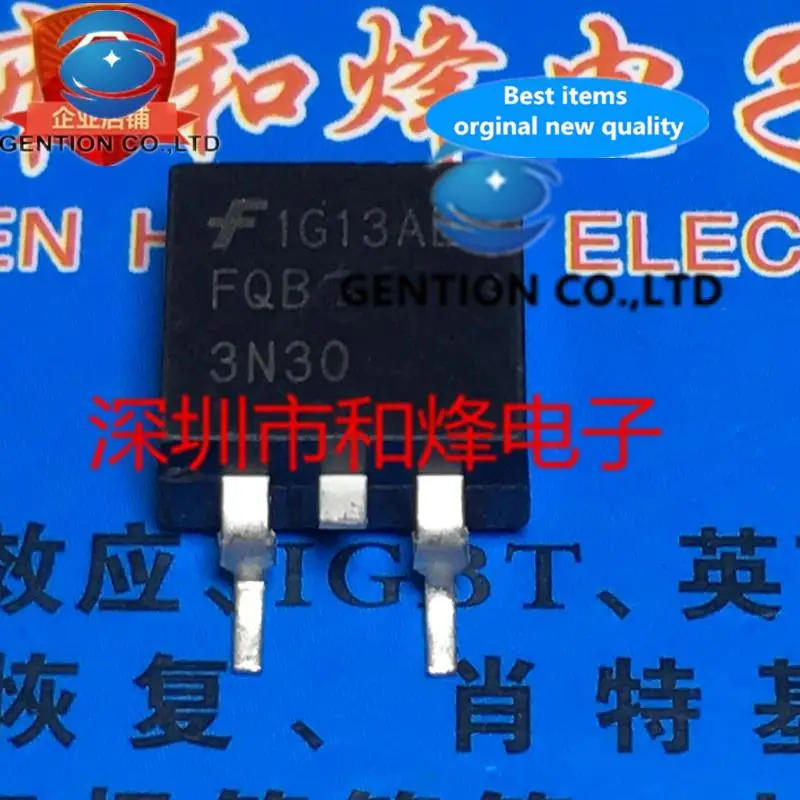 10PCS FQB3N30 TO-263 3.2A 300V in stock 100% new and original
10PCS FQB3N30 TO-263 3.2A 300V in stock 100% new and original