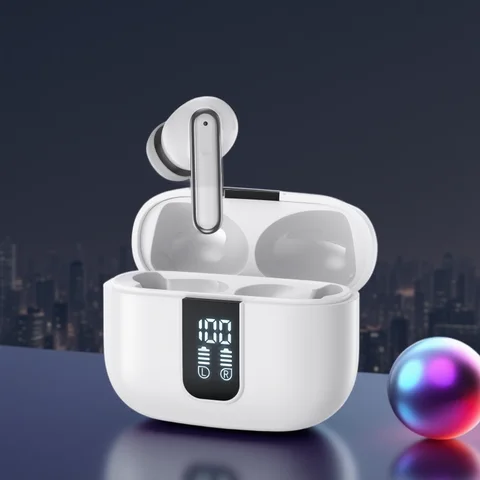 QERE E50 Wireless Headphones, TWS Bluetooth 5.3,HD Microphone,HIFI Earphones,13mm Driver,60ms Low Latency,4 Mics, ENC Call, New