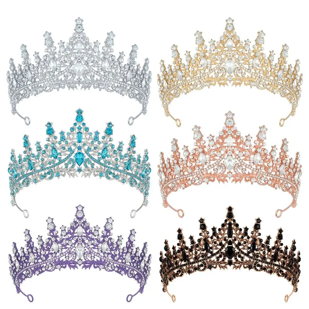 Temperament Luxury Baroque Crown Shiny Colorful Rhinestone Crown Elegant Hair Ornaments Princess Tiara Wedding
Temperament Luxury Baroque Crown Shiny Colorful Rhinestone Crown Elegant Hair Ornaments Princess Tiara Wedding
