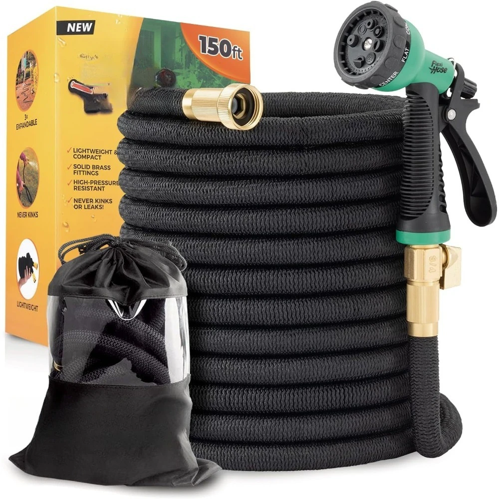 US Shipping Expandable Garden Hose 150FT Lightweight Retractable Water Hose with 8 Function Nozzle No-Kink Flexibility 3/4
US Shipping Expandable Garden Hose 150FT Lightweight Retractable Water Hose with 8 Function Nozzle No-Kink Flexibility 3/4