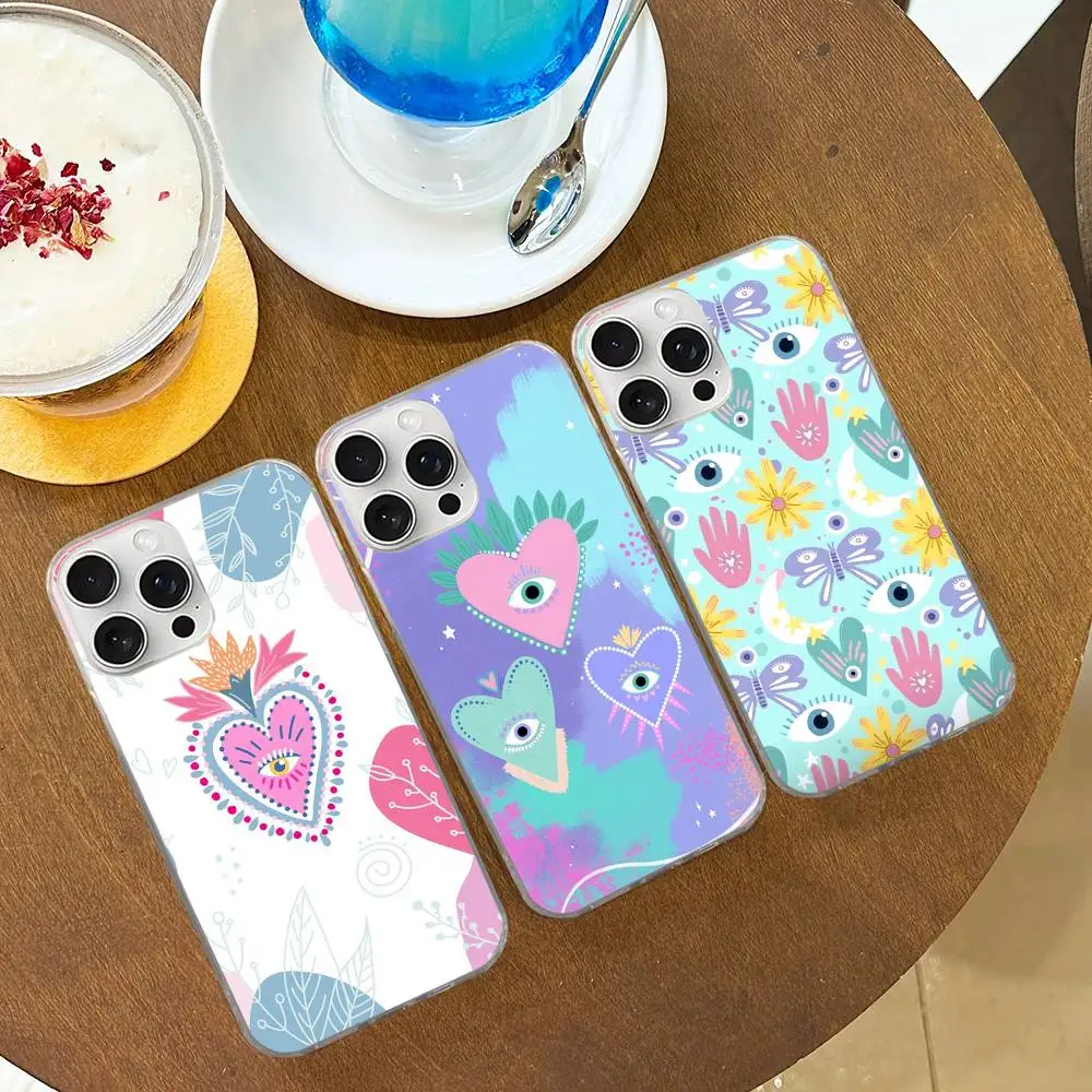 Fashion Lucky Eye Blue Evil Eye Phone Case For iPhone 17 16 15 14 13 Pro Max 11 12 Plus Silvery Satin Silicone Back Case
Fashion Lucky Eye Blue Evil Eye Phone Case For iPhone 17 16 15 14 13 Pro Max 11 12 Plus Silvery Satin Silicone Back Case
