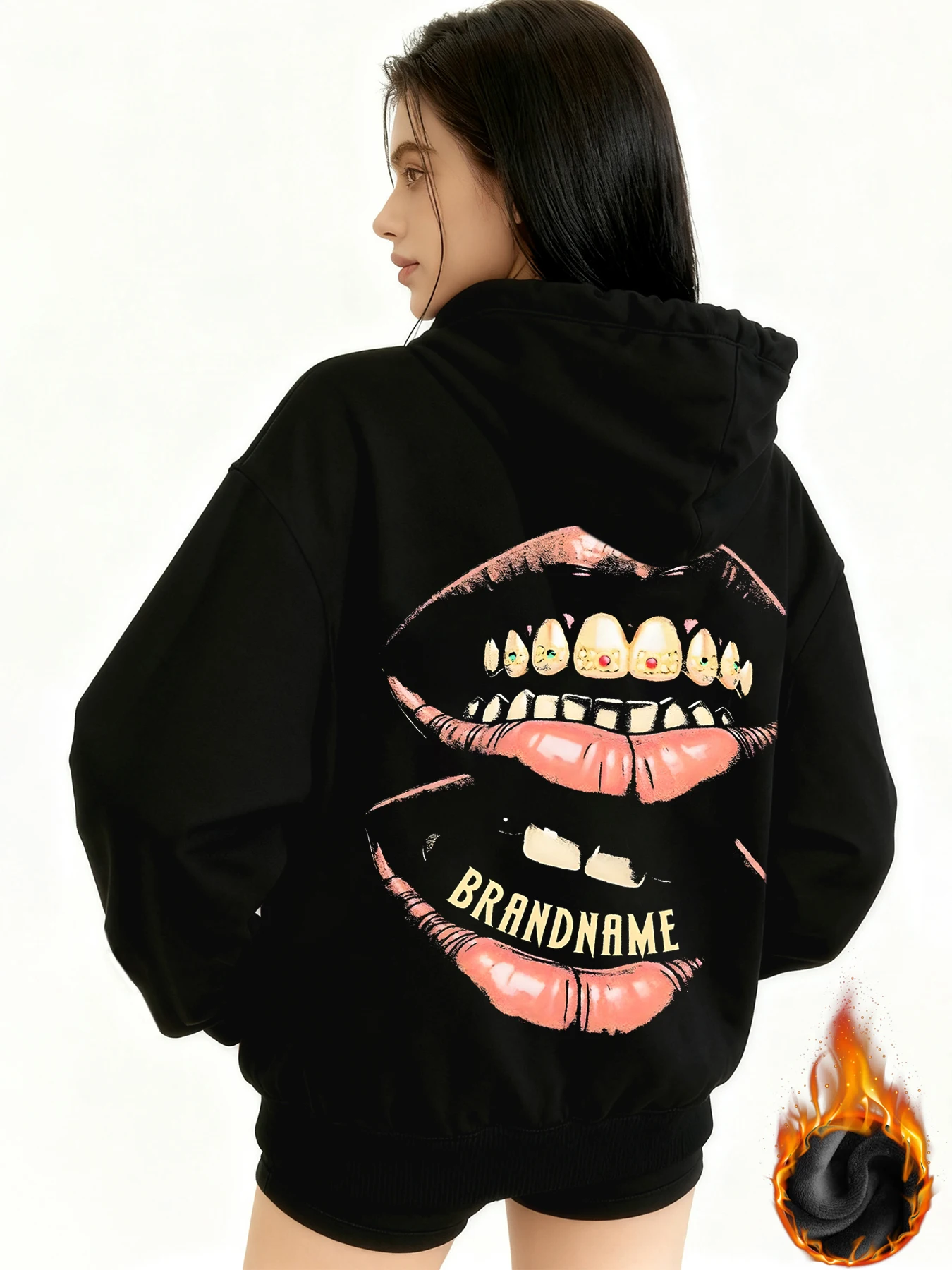 Зимняя куртка Y2k с готическим принтом, толстая тяжелая бархатная черная куртка на молнии с капюшоном, тонкая темпераментная женская куртка в повседневном стиле для ленивых поездок на работу
Зимняя куртка Y2k с готическим принтом, толстая тяжелая бархатная черная куртка на молнии с капюшоном, тонкая темпераментная женская куртка в повседневном стиле для ленивых поездок на работу