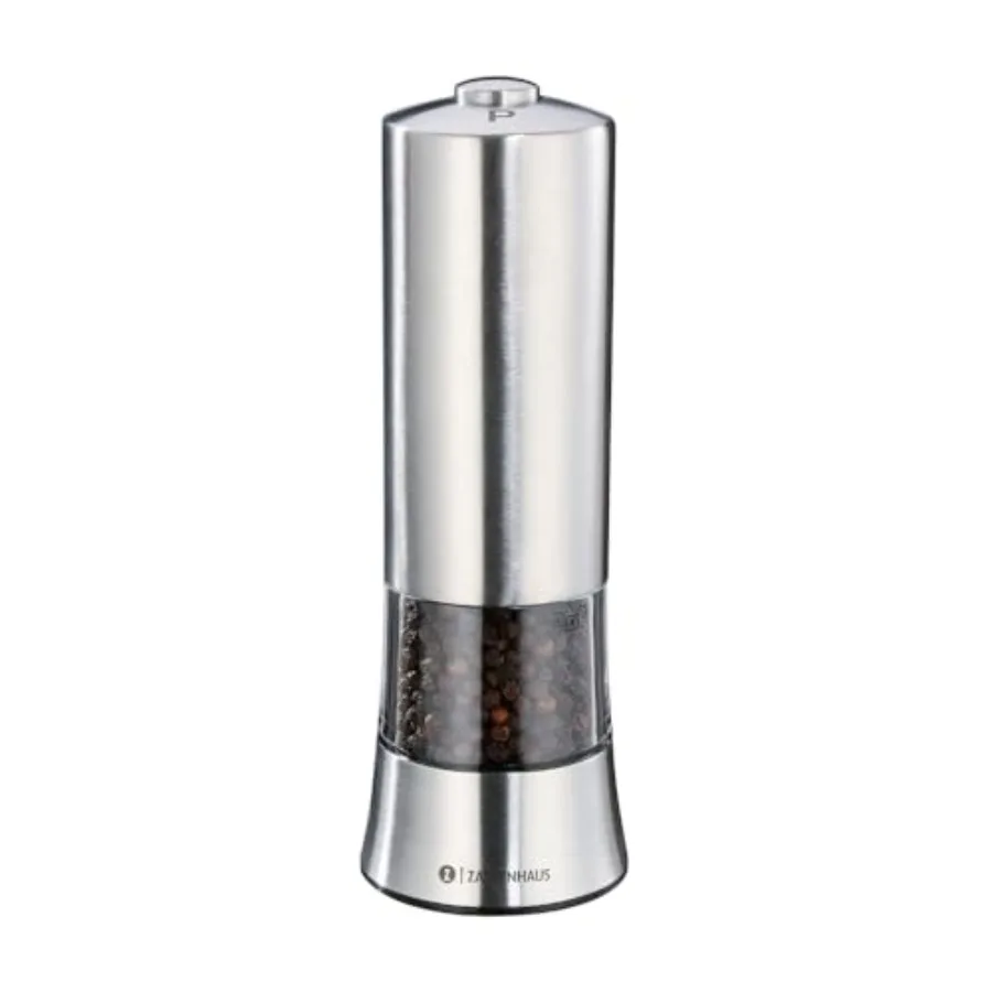Gera Electric Pepper Mill in Silver for Kitchen Use Silver Color Electric Grinding Mechanism Modern Design
Gera Electric Pepper Mill in Silver for Kitchen Use Silver Color Electric Grinding Mechanism Modern Design