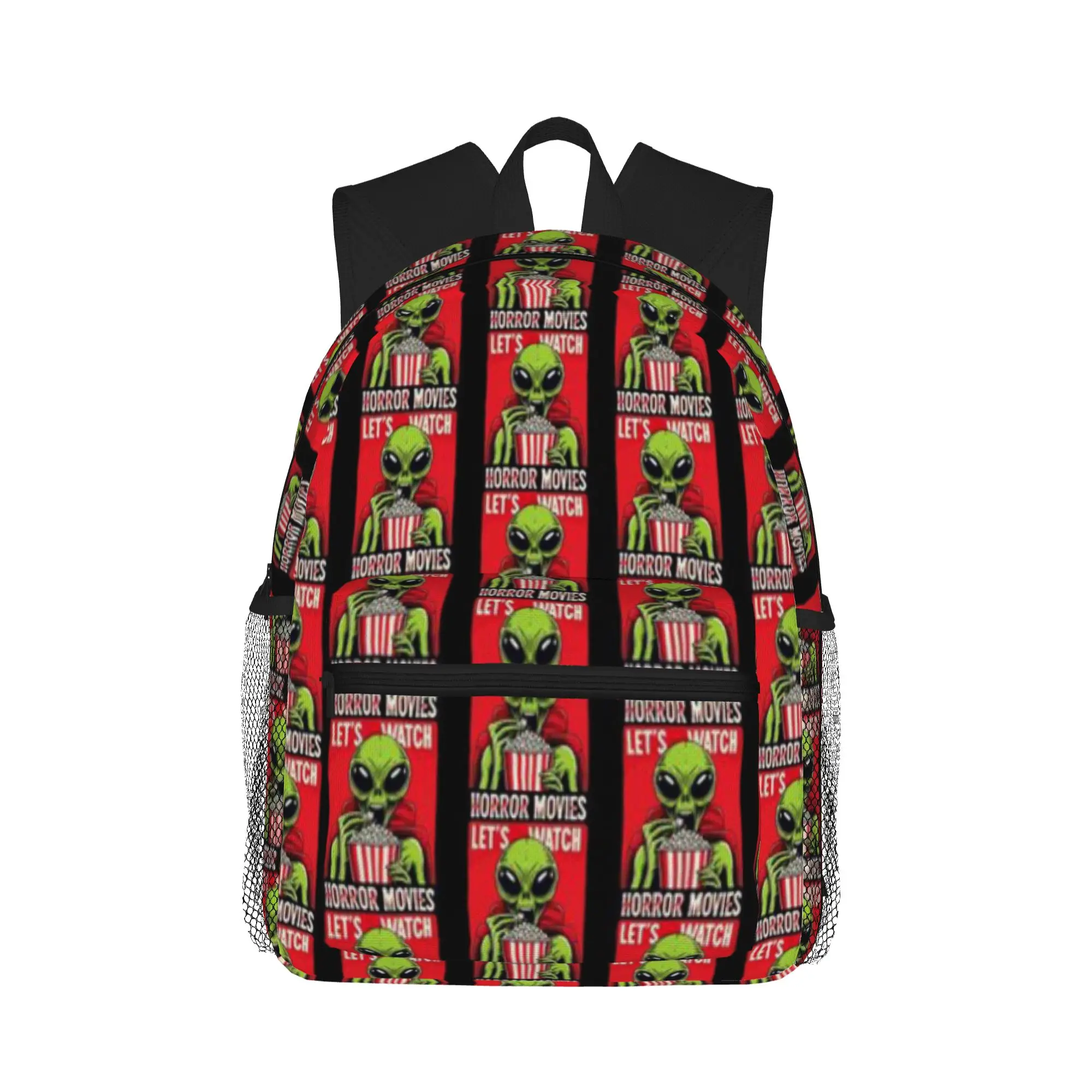Lets Watch Horror Movies Funny Alien Casual Backpack for Students and Adults Female bags
Lets Watch Horror Movies Funny Alien Casual Backpack for Students and Adults Female bags