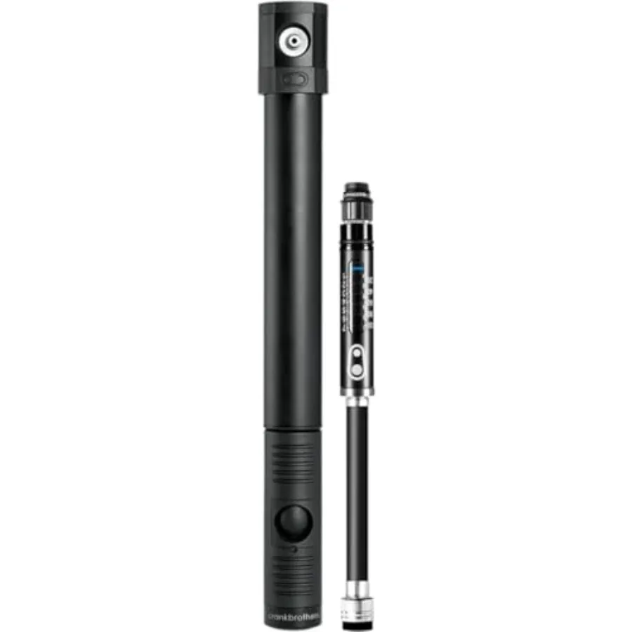 Klic Hand Pump w/Gauge - High Volume/High Pressure, Co2, Portable, Lightweight Bike Hand Pump for Presta and Schrader Valve
Klic Hand Pump w/Gauge - High Volume/High Pressure, Co2, Portable, Lightweight Bike Hand Pump for Presta and Schrader Valve