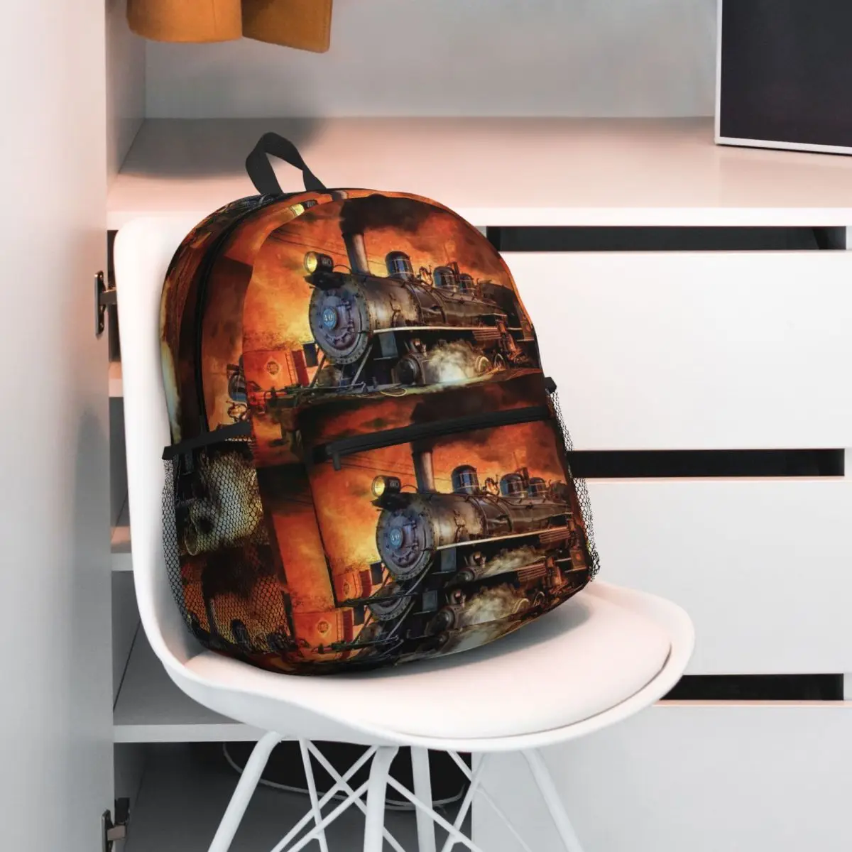 Old-fashioned Steam Train Locomotive Student Backpack School Bag Hiking Travel Daypack for Boys Girls Bookbag Shoulder Bags
Old-fashioned Steam Train Locomotive Student Backpack School Bag Hiking Travel Daypack for Boys Girls Bookbag Shoulder Bags